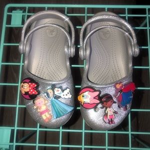 Girls Crocs size C9 with charms